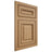 Shiloh Cabinetry Flush Inset Manchester Alder Plain Cut Natural Door