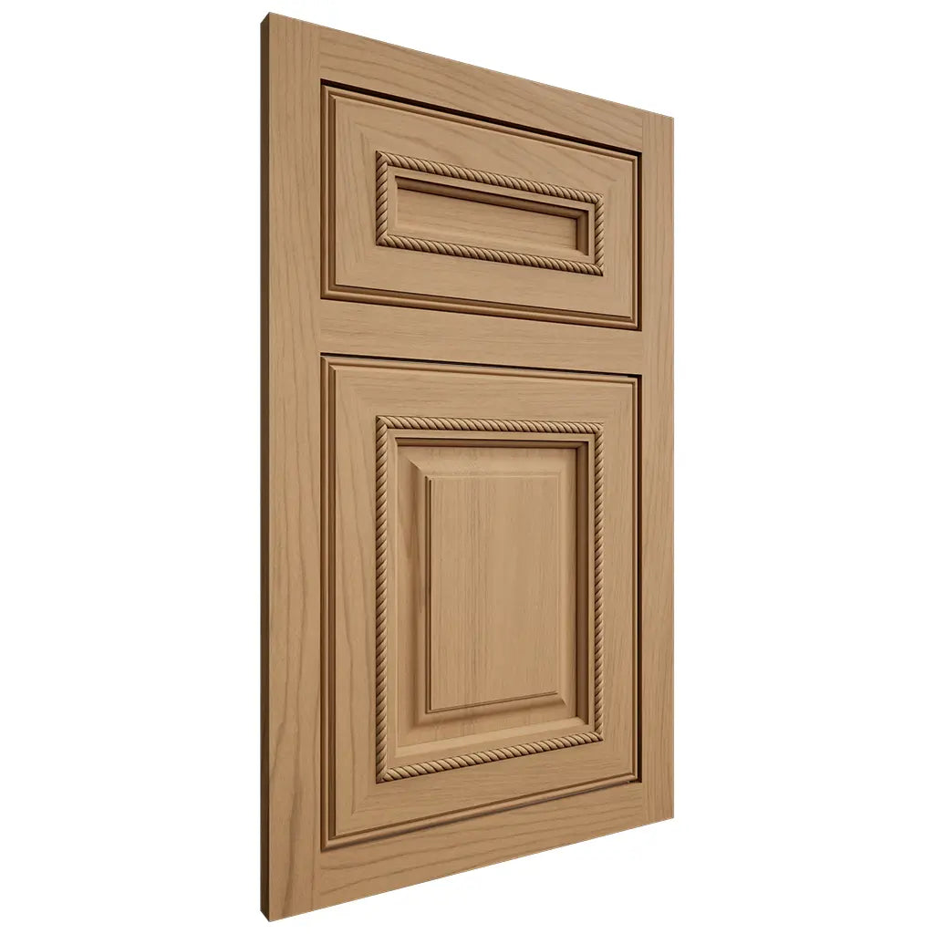 Shiloh Cabinetry Flush Inset Manchester Alder Plain Cut Natural Door