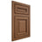 Shiloh Cabinetry Flush Inset Manchester Alder Plain Cut Walnut Door