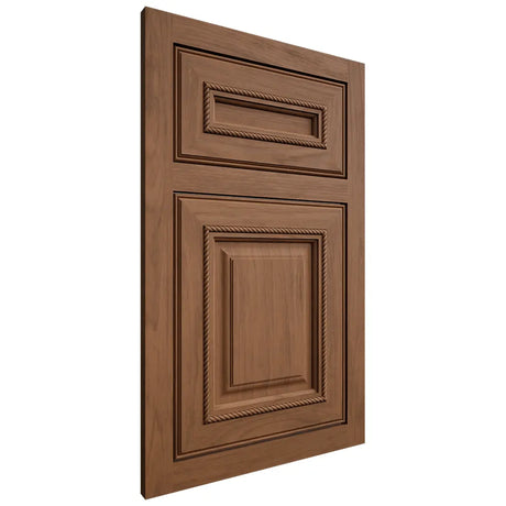 Shiloh Cabinetry Flush Inset Manchester Alder Plain Cut Walnut Door