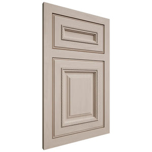 Shiloh Cabinetry Flush Inset Manchester Alder Plain Cut White Sands Door