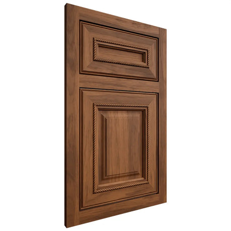 Shiloh Cabinetry Flush Inset Manchester Hickory Plain Cut Burnt Sugar Door