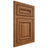 Shiloh Cabinetry Flush Inset Manchester Hickory Plain Cut Chestnut Door