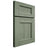 Shiloh Cabinetry Flush Inset Manchester Hickory Plain Cut Moss Door