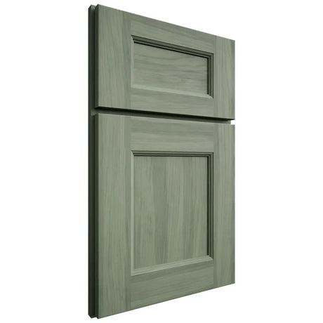 Shiloh Cabinetry Flush Inset Manchester Hickory Plain Cut Moss Door