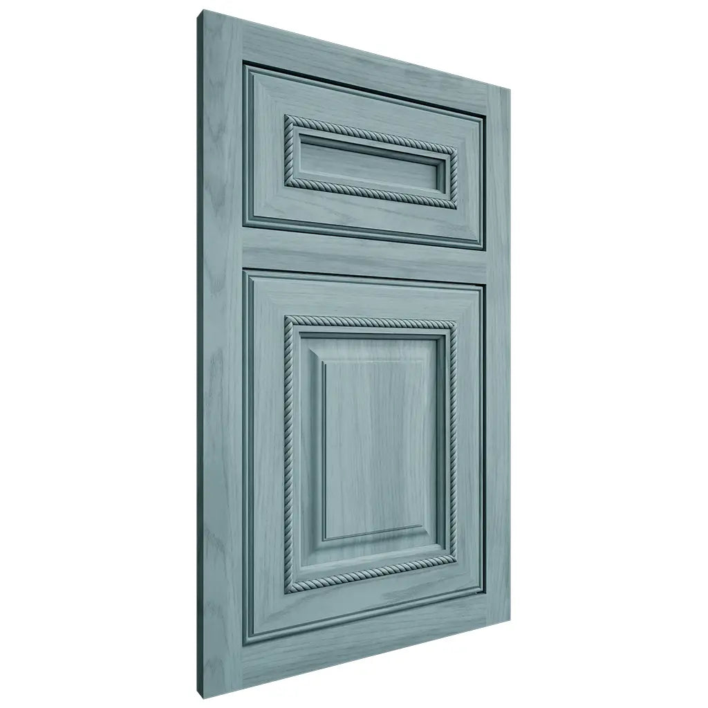 Shiloh Cabinetry Flush Inset Manchester Hickory Plain Cut Sky Door