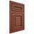 Shiloh Cabinetry Flush Inset Manchester Maple Plain Cut Cayenne Door