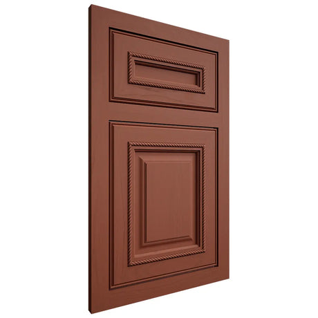 Shiloh Cabinetry Flush Inset Manchester Maple Plain Cut Cayenne Door
