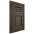 Shiloh Cabinetry Flush Inset Manchester Maple Plain Cut Perfect Brown Door