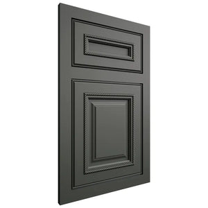Shiloh Cabinetry Flush Inset Manchester Paintable Pewter Green Door