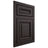 Shiloh Cabinetry Flush Inset Manchester Poplar Plain Cut Carbon Door
