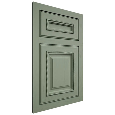 Shiloh Cabinetry Flush Inset Manchester Poplar Plain Cut Moss Door
