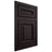 Shiloh Cabinetry Flush Inset Manchester Red Oak Plain Cut Espresso Door