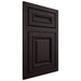 Shiloh Cabinetry Flush Inset Manchester Red Oak Plain Cut Espresso Door