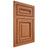 Shiloh Cabinetry Flush Inset Manchester Red Oak Plain Cut Harvest Door