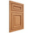 Shiloh Cabinetry Flush Inset Manchester Red Oak Plain Cut Medium Door