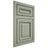 Shiloh Cabinetry Flush Inset Manchester Red Oak Plain Cut Moss Door