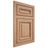 Shiloh Cabinetry Flush Inset Manchester Red Oak Plain Cut Natural Door