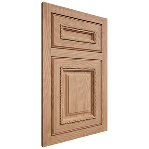Shiloh Cabinetry Flush Inset Manchester Red Oak Plain Cut Natural Door