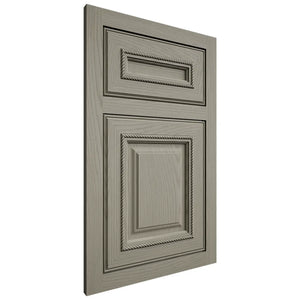 Shiloh Cabinetry Flush Inset Manchester Red Oak Plain Cut Thyme Door