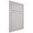 Shiloh Cabinetry Flush Inset Metropolitan Paintable Light French Gray Door