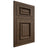 Shiloh Cabinetry Flush Inset Montgomery Alder Plain Cut Caviar Door