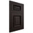 Shiloh Cabinetry Flush Inset Montgomery Alder Plain Cut Espresso Door
