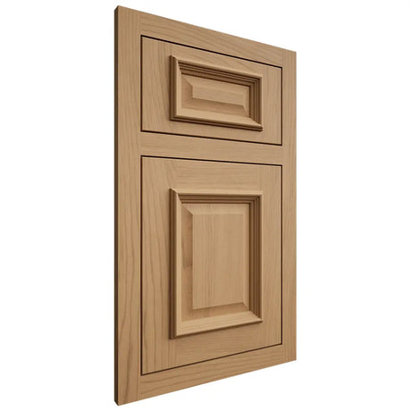 Shiloh Cabinetry Flush Inset Montgomery Alder Plain Cut Natural Door