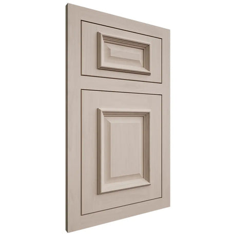 Shiloh Cabinetry Flush Inset Montgomery Alder Plain Cut White Sands Door