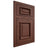 Shiloh Cabinetry Flush Inset Montgomery Cherry Plain Cut Bourbon Door