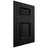 Shiloh Cabinetry Flush Inset Montgomery Cherry Plain Cut Espresso Door