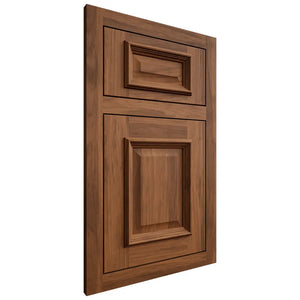 Shiloh Cabinetry Flush Inset Montgomery Hickory Plain Cut Burnt Sugar Door