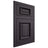 Shiloh Cabinetry Flush Inset Montgomery Hickory Plain Cut Harbor Door