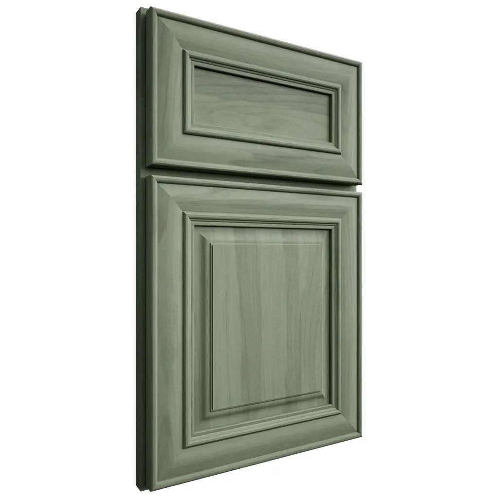 Shiloh Cabinetry Flush Inset Montgomery Hickory Plain Cut Moss Door