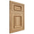 Shiloh Cabinetry Flush Inset Montgomery Hickory Plain Cut Natural Door