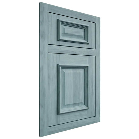 Shiloh Cabinetry Flush Inset Montgomery Hickory Plain Cut Sky Door