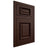 Shiloh Cabinetry Flush Inset Montgomery Maple Plain Cut Cocoa Door
