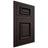 Shiloh Cabinetry Flush Inset Montgomery Maple Plain Cut Espresso Door