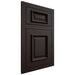 Shiloh Cabinetry Flush Inset Montgomery Maple Plain Cut Espresso Door