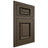 Shiloh Cabinetry Flush Inset Montgomery Maple Plain Cut Perfect Brown Door