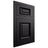 Shiloh Cabinetry Flush Inset Montgomery Paintable Black Door