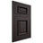 Shiloh Cabinetry Flush Inset Montgomery Poplar Plain Cut Carbon Door