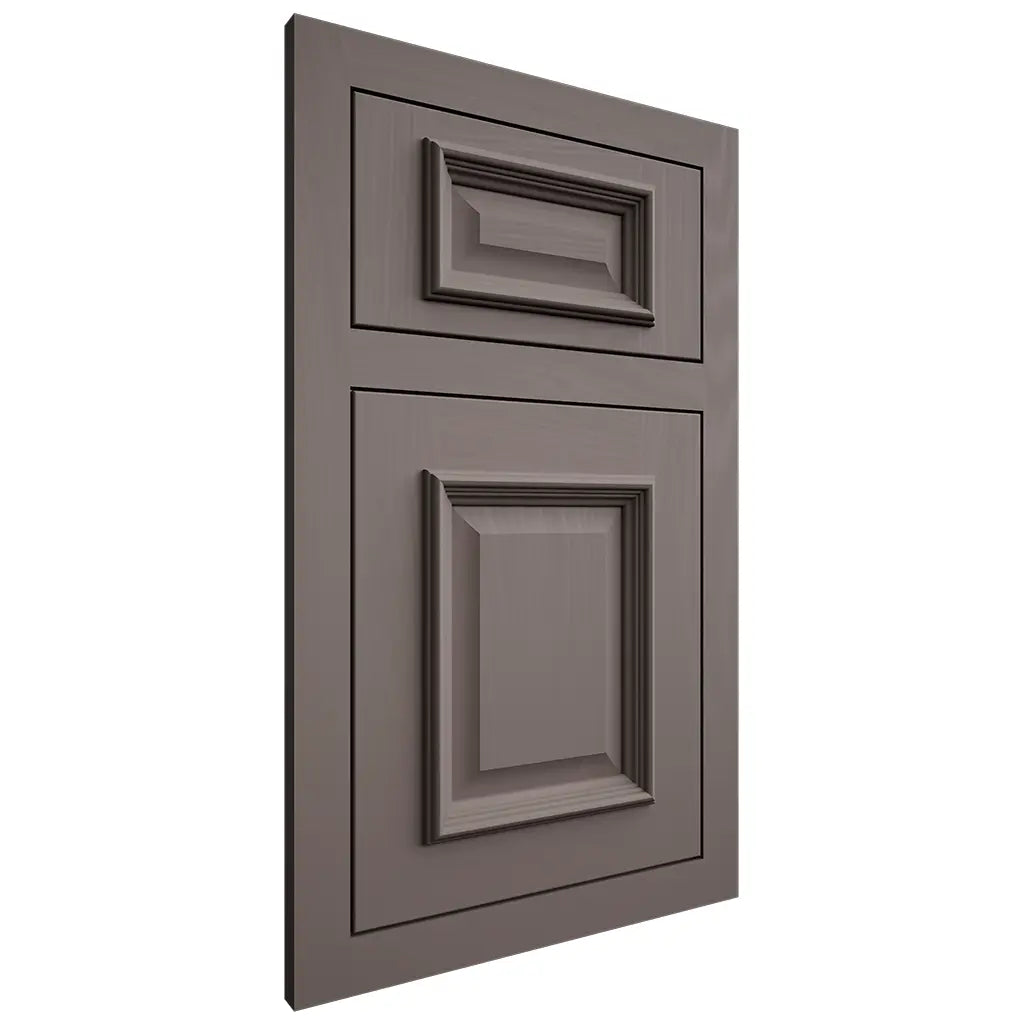 Shiloh Cabinetry Flush Inset Montgomery Poplar Plain Cut Heatherstone Door