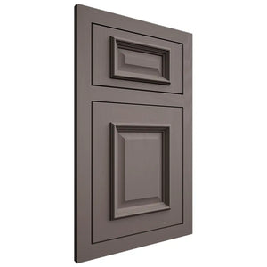 Shiloh Cabinetry Flush Inset Montgomery Poplar Plain Cut Heatherstone Door