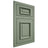 Shiloh Cabinetry Flush Inset Montgomery Poplar Plain Cut Moss Door