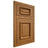 Shiloh Cabinetry Flush Inset Montgomery Red Oak Plain Cut Autumn Door