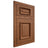 Shiloh Cabinetry Flush Inset Montgomery Red Oak Plain Cut Braun Door