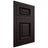 Shiloh Cabinetry Flush Inset Montgomery Red Oak Plain Cut Espresso Door
