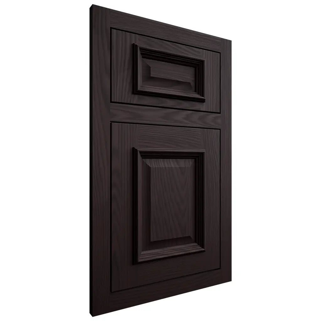Shiloh Cabinetry Flush Inset Montgomery Red Oak Plain Cut Espresso Door