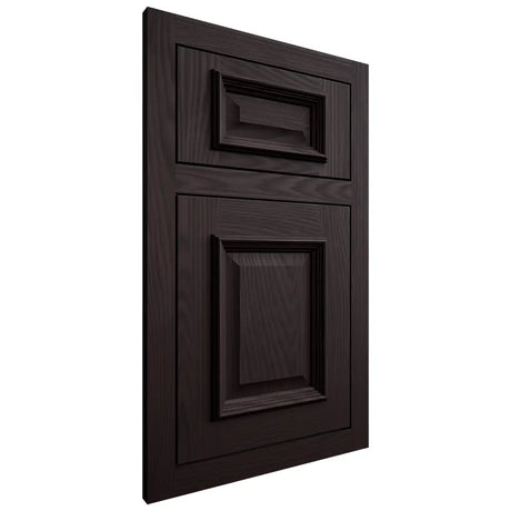 Shiloh Cabinetry Flush Inset Montgomery Red Oak Plain Cut Espresso Door